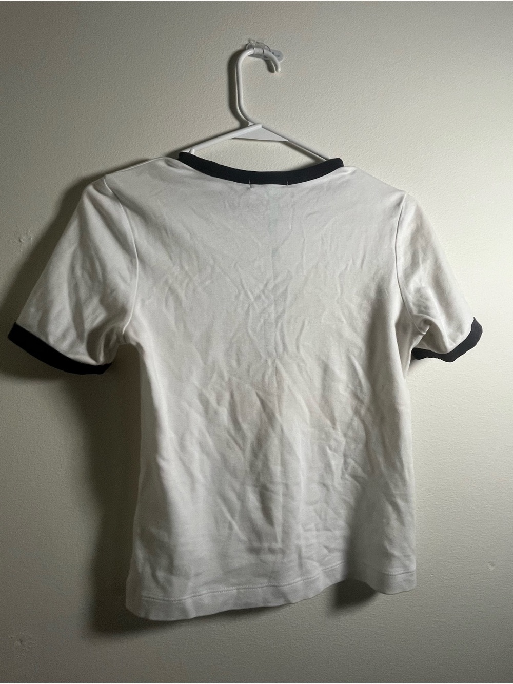 NEW Rag & Bone Mia Ringer Crewneck T-shirt in White Size Small - Picture 5 of 7